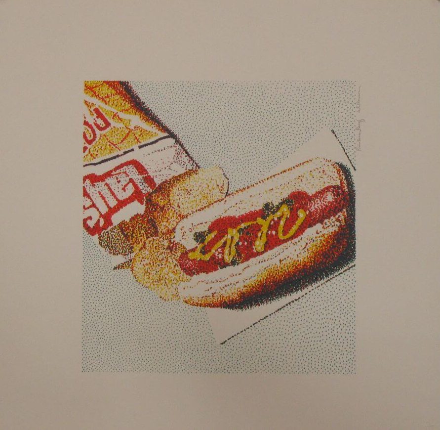 Hot Dog and Chips Serigraph