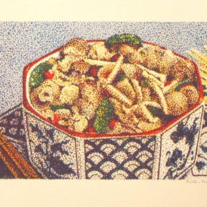 Oriental Dinner 1980 serigraph