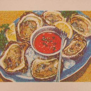 Oysters on Half Shell Serigraph