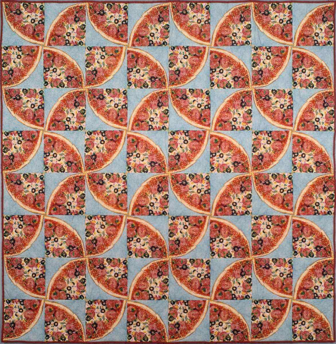 Pizza Slice Quilt, 1990