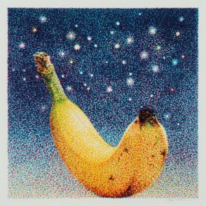 Starry Night With Banana 1991 Serigraph