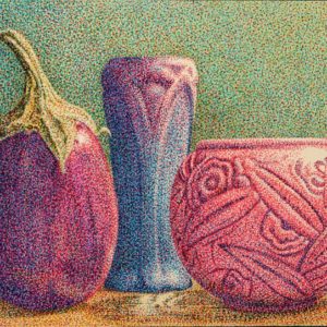 Still Life With Egg Plant 1989 Acrylic On Board