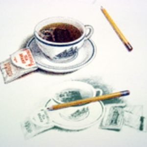 Tea Cups serigraph